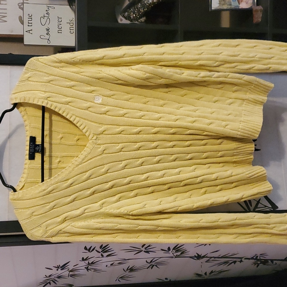 CHAPS szXL Ladies V Neck Sweater